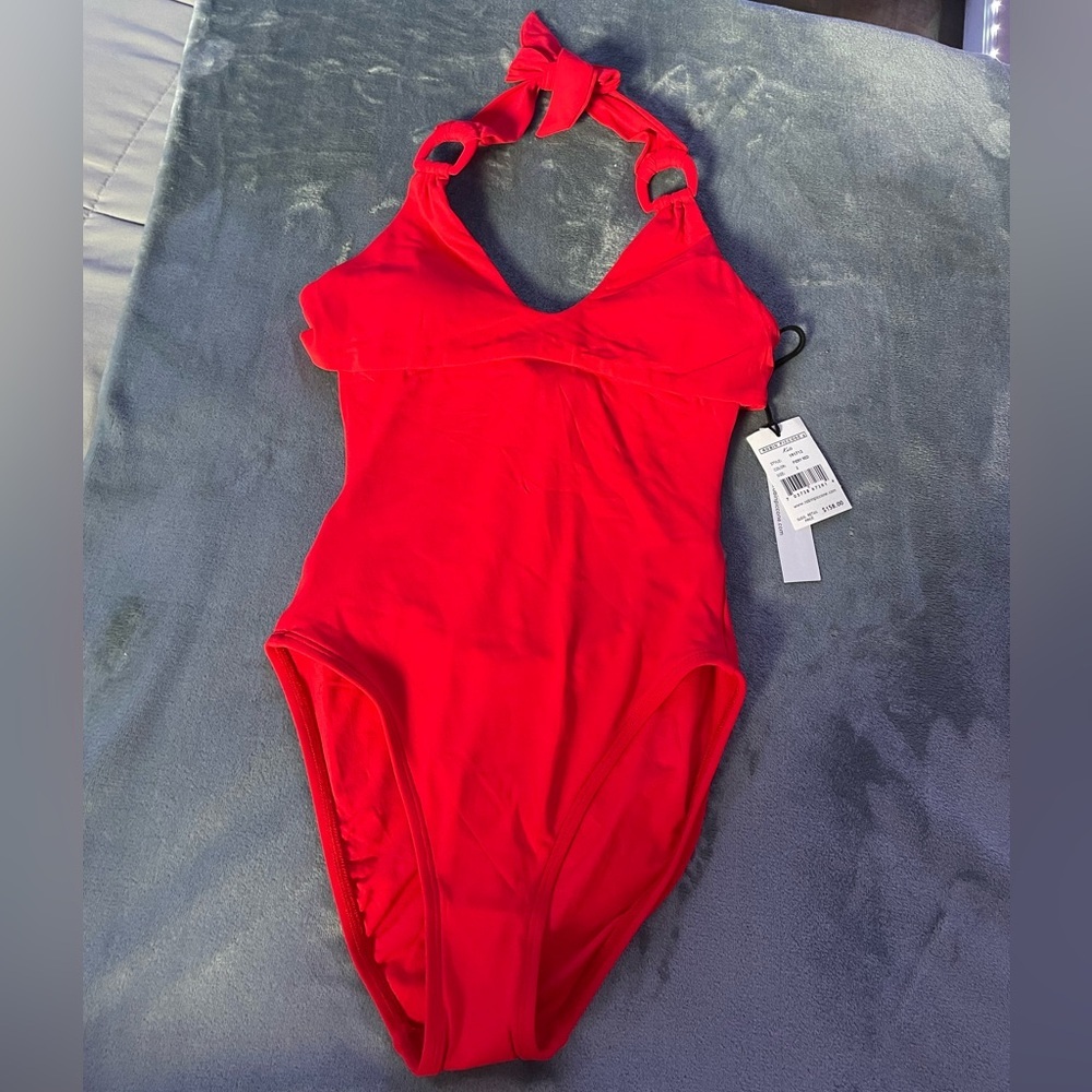 Robin Piccone Women's Kate Scoop Neck One Piece
Swimsuit | Red | NWT - Picture 3 of 15